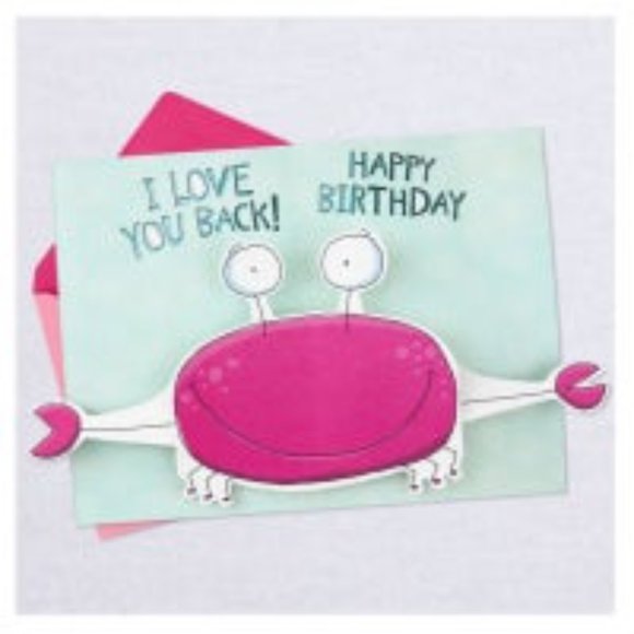 Thanks for Loving Me Funny Pop-Up Birthday Card for Mom - Picture 3 of 4